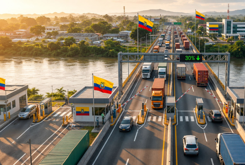 Colombia elimina aranceles del 30 % y abre una nueva etapa para el comercio con Ecuador