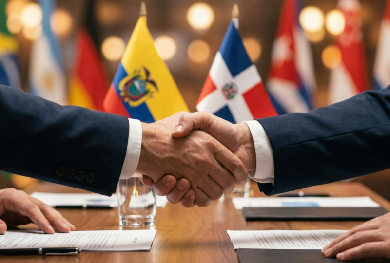 Ecuador y Rep. Dominicana inician acuerdo comercial